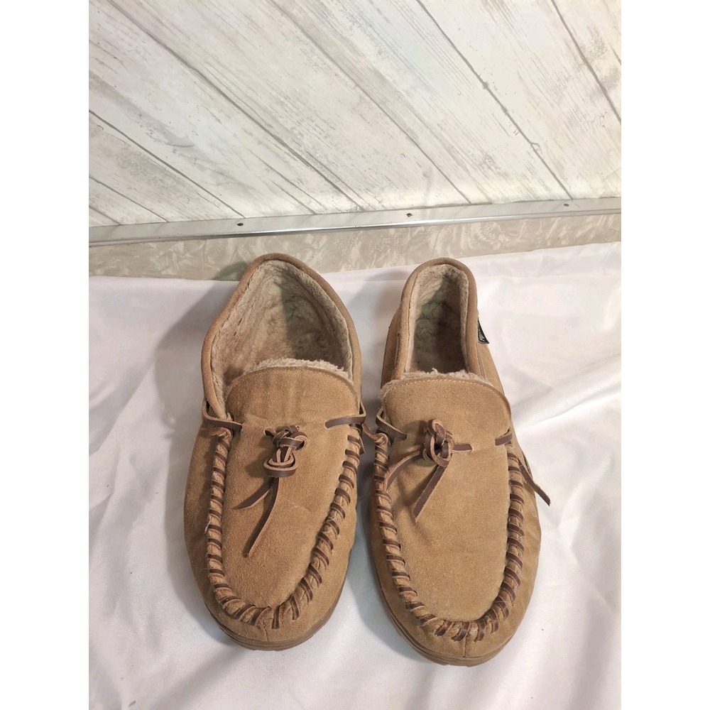 Red Head Iceland II Tan Suede Shearling Slippers Men Sz 11 Comfy Warm